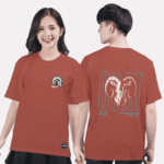 371. Áo lớp T-shirt Basic BST Goat Nâu hồng