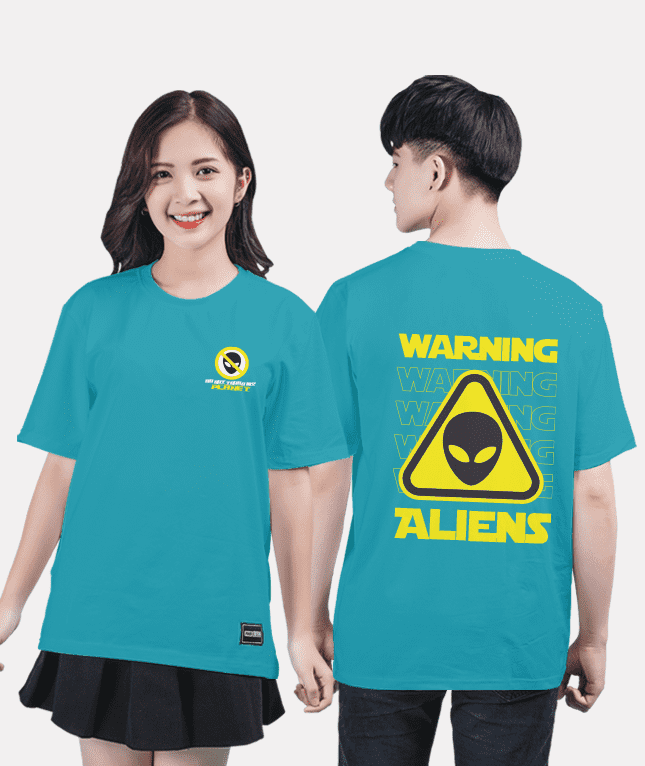 375. Áo lớp T-shirt Basic BST Planet Xanh ngọc lam