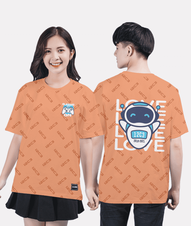 377. Áo lớp T-shirt Pattern BST Chuyên Tin cam san hô