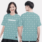 380. Áo lớp T-shirt Pattern BST Đơn giản xanh bạc hà