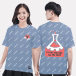 402. Áo lớp T-shirt Pattern BST Chuyên Hóa Xám xanh