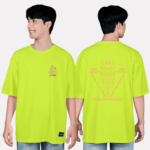 412. Áo lớp T-shirt oversize BST Polygon Màu vàng neon