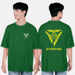 413. Áo lớp T-shirt oversize BST Cool ngầu cá tính xanh nhiệt đới