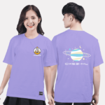 423. Áo lớp T-shirt Basic BST Global tím oải hương