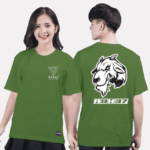 424. Áo lớp T-shirt Basic BST Goat Màu xanh rêu