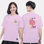 425. Áo lớp T-shirt Basic BST đáng yêu Chibi hồng phấn