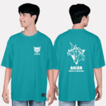 427. Áo lớp T-shirt oversize BST Polygon Xanh ngọc lam