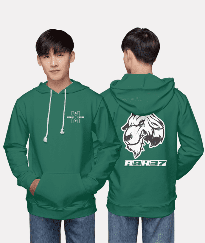 428. Áo lớp Hoodie Basic BST Goat Màu xanh cổ vịt