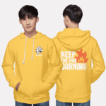 432. Áo lớp Hoodie Basic BST Typo vàng mù tạt