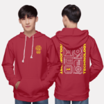 441. Áo lớp Hoodie Basic BST Chuyên Tin đỏ đô