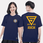 442. Áo lớp T-shirt Basic BST Đơn giản xanh tím than