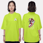 445. Áo lớp Polo Oversize BST Sneaker vàng neon