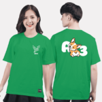 450. Áo lớp T-shirt Basic BST đáng yêu Chibi xanh lá cây