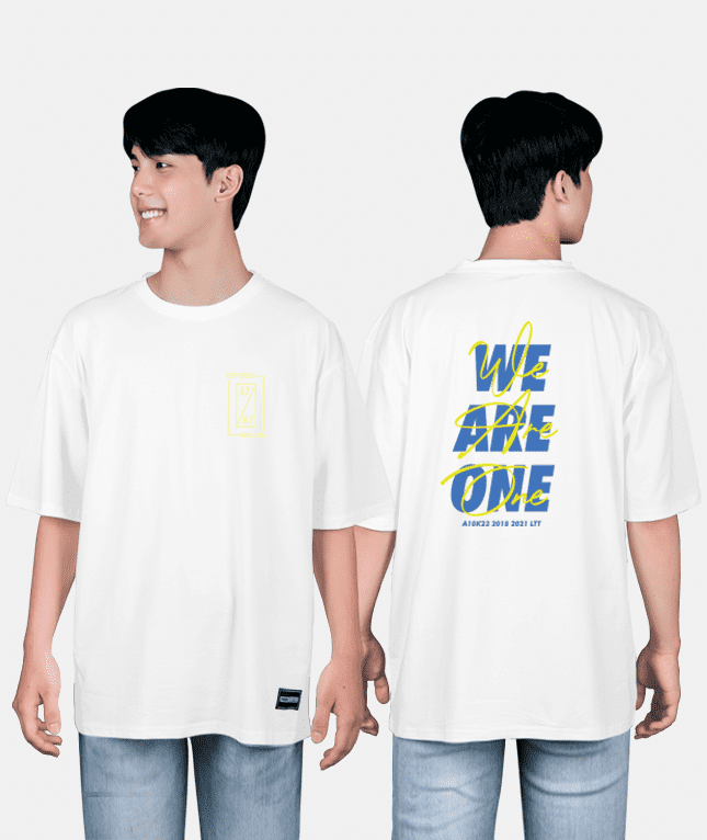 451. Áo lớp T-shirt oversize BST Typo Màu trắng