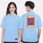 454. Áo lớp Polo Basic BST Cool ngầu cá tính xanh hoà bình