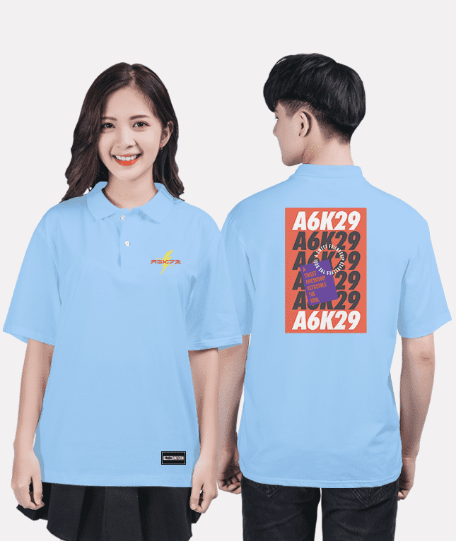 454. Áo lớp Polo Basic BST Cool ngầu cá tính xanh hoà bình