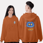 476. Áo lớp Hoodie oversize BST Chuyên Tin cam đất