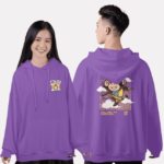 485. Áo lớp Hoodie oversize BST Monkey Màu tím royal