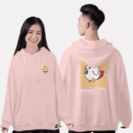 488. Áo lớp Hoodie oversize BST Chicken cam đào