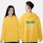 498. Áo lớp Hoodie oversize BST Đơn giản vàng mù tạt