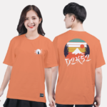 554. Áo lớp T-shirt Basic BST Cool ngầu cá tính Cam carrot