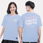 556. Áo lớp T-shirt Basic BST Đơn giản Xanh hoà bình