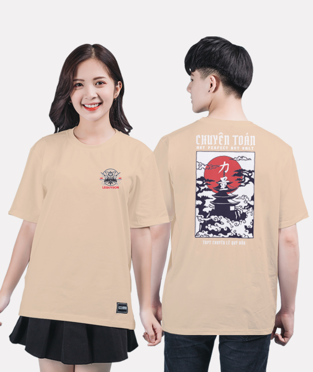 558. Áo lớp T-shirt Basic BST Chuyên Toán Be