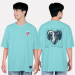 574. Áo lớp T-shirt oversize BST Goat Xanh cẩm