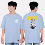 576. Áo lớp T-shirt oversize BST phi hành gia Xanh hoà bình