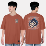 578. Áo lớp T-shirt oversize BST Monkey Đỏ cam