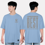 579. Áo lớp T-shirt oversize BST phản quang thường Xanh xám