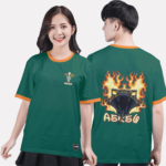 617. Áo lớp Ringer tee BST The Snake Màu xanh cổ vịt