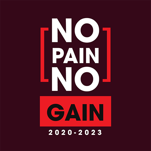 Slogan Áo Lớp No Pain No Gain - Panda Uniform