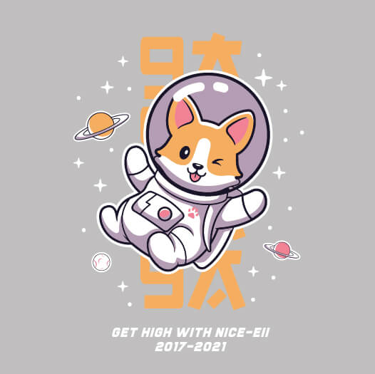 729.2 Logo mặt sau Áo gió Basic BST The Dog Xám