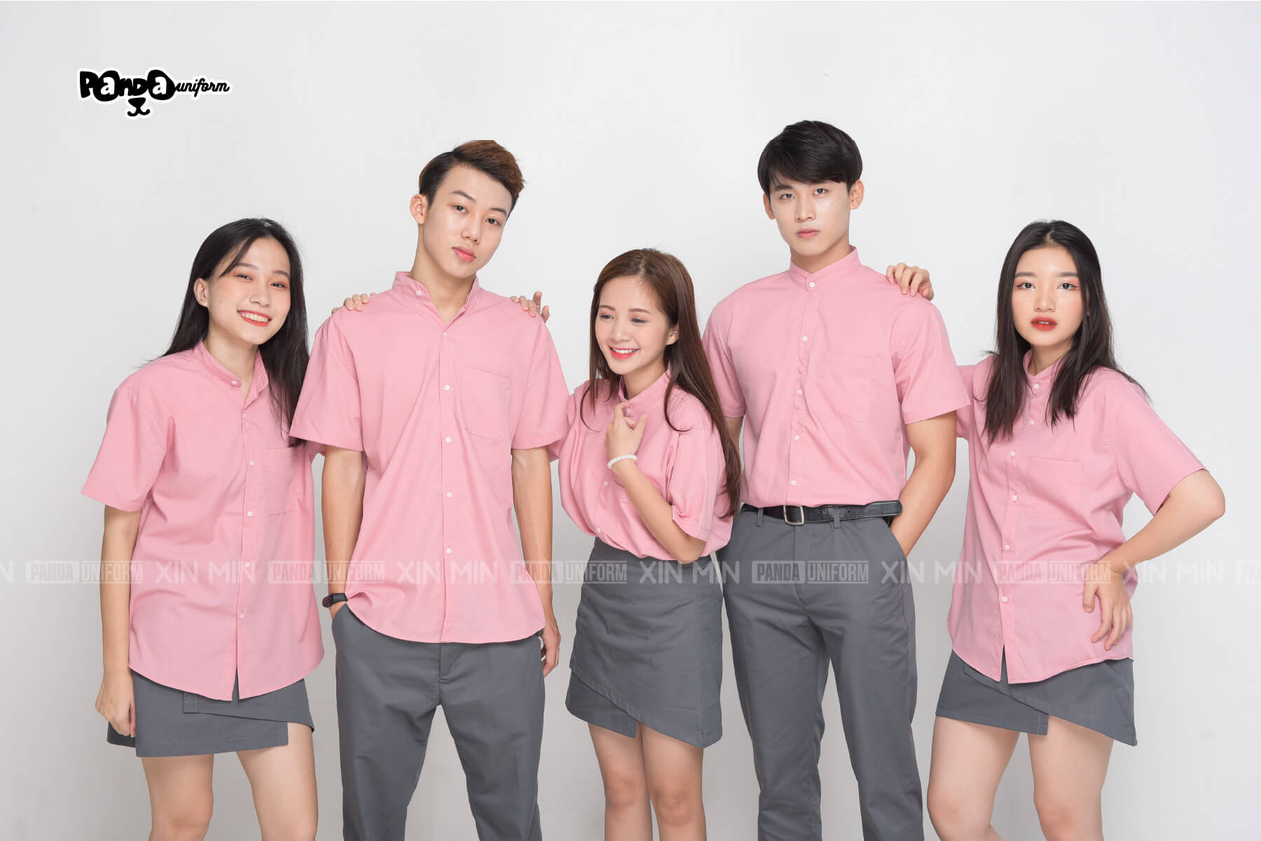 Mẫu đồng phục lớp sơ mi + quần âu chân váy 2 - Panda Uniform