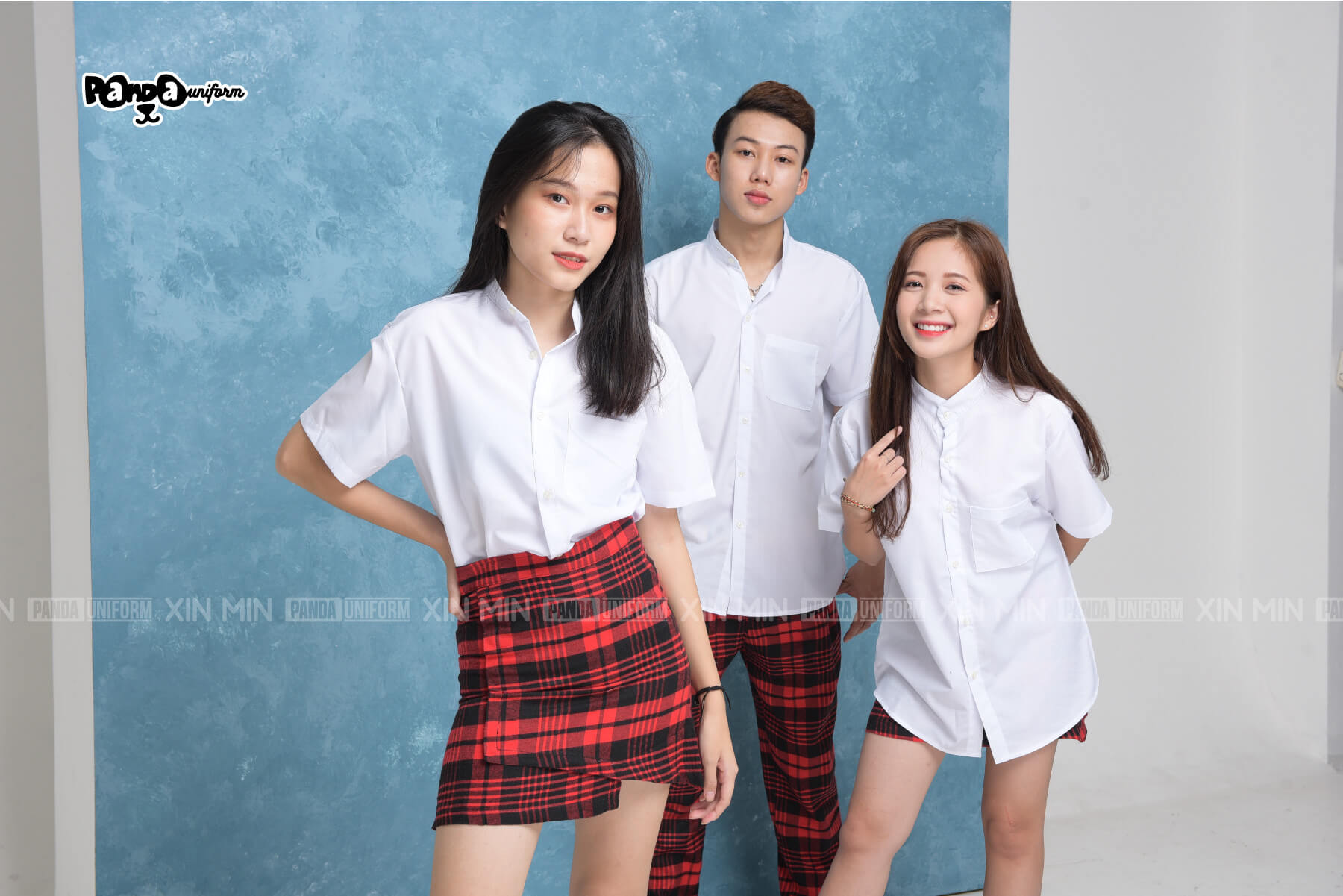 Mẫu đồng phục lớp sơ mi + quần âu chân váy 5 - Panda Uniform