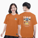 753. Áo lớp T-shirt Basic BST The Buffalo Màu Cam cháy