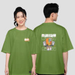 764. Áo lớp T-shirt oversize BST Game Màu Xanh olive