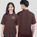 768. Áo lớp Polo Basic Logo A1 Màu Nâu đất