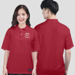 771. Áo lớp Polo Basic Logo A12 Màu Đỏ đô