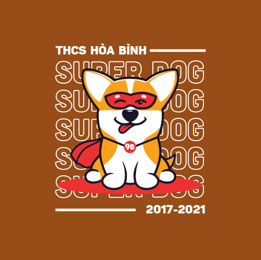 773. Logo áo lớp mặt sau BST The Dog - Panda Uniform