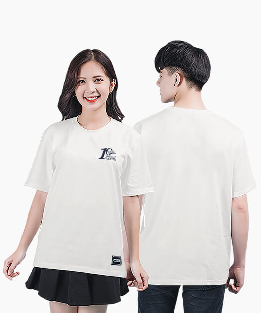 789. Áo T-shirt Basic Họp lớp 10 năm Màu Trắng