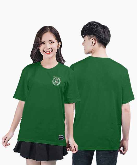 795. Áo T-shirt Basic Họp lớp 25 năm Màu Xanh nhiệt đới