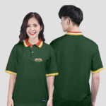 850. Áo lớp Polo Uni BST Logo C1 Màu Xanh nhiệt đới