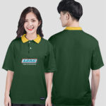 870. Áo lớp Polo Basic BST Logo 12A6 Màu Xanh nhiệt đới