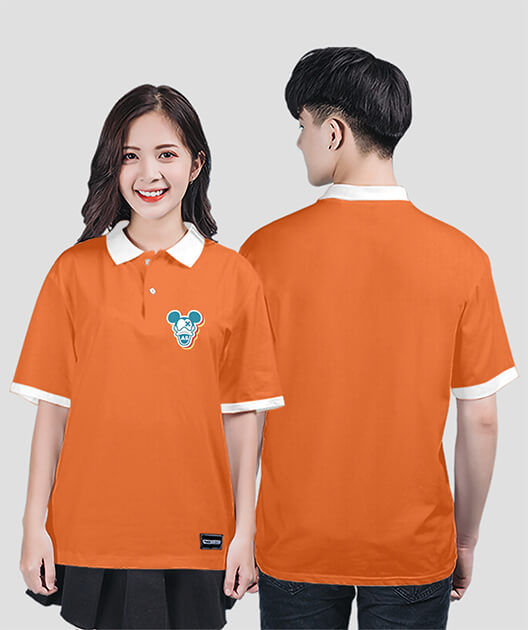 872. Áo lớp Polo Basic BST Logo A5 Màu Cam