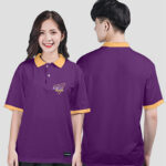 877. Áo lớp Polo Basic BST Logo A5K56 Màu Tím huế