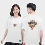 882. Áo lớp T-shirt Basic BST Media Màu Trắng