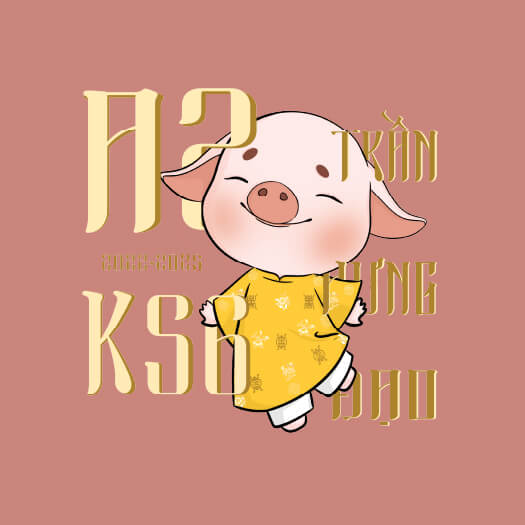 884. logo mặt sau áo lớp BST The Pig - Panda Uniform