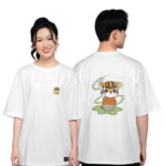 888. Áo lớp T-shirt oversize BST The Tiger Màu Trắng